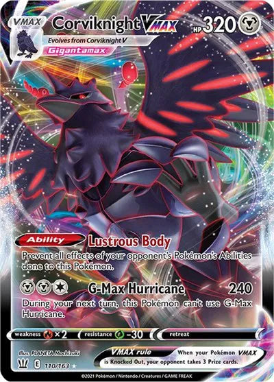 Corviknight V MAX Ultra Rare #110 - Battle Styles