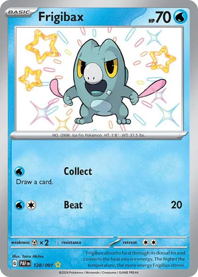 Frigibax Shiny Rare #128 - Paldean Fates
