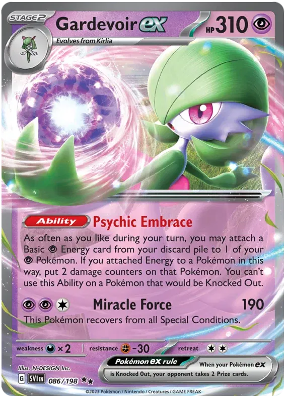 Gardevoir Ex Double Rare #86 - Scarlet & Violet