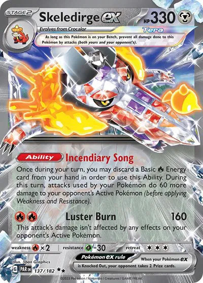 Skeledirge Ex Double Rare #137 - Paradox Rift