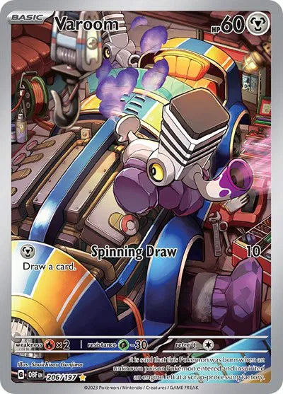 Varoom Illustration Rare #206 - Obsidian Flames