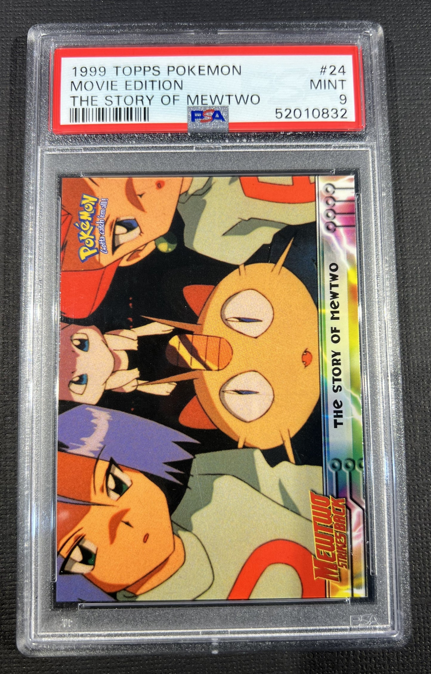 PSA 9 - 1999 TOPPS - Movie Edition - The Story Of Mewtwo #24