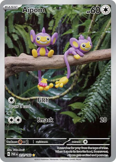 Aipom Illustration Rare #211 - Paradox Rift