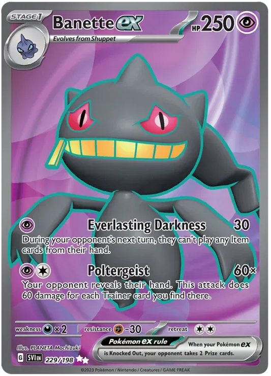Banette EX #229 - Scarlet and Violet Base