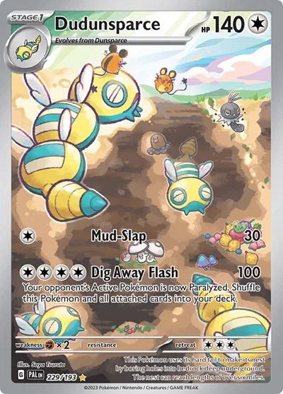 Dudunsparce Illustration Rare #229 - Paldea Evolved