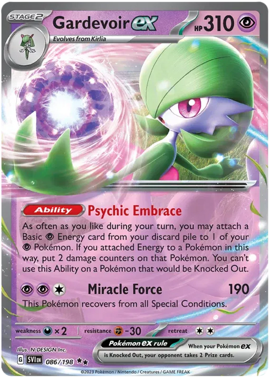 Gardevoir Ex Double Rare #86 - Scarlet & Violet