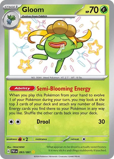 Gloom Shiny Rare #93 - Paldean Fates