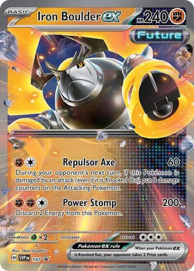 Iron Boulder Ex Black Star Promo #147 - Scarlet & Violet