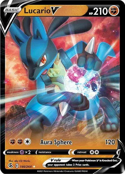 Lucario V Ultra Rare #146 - Fusion Strike