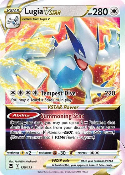Lugia V STAR #139 - Silver Tempest