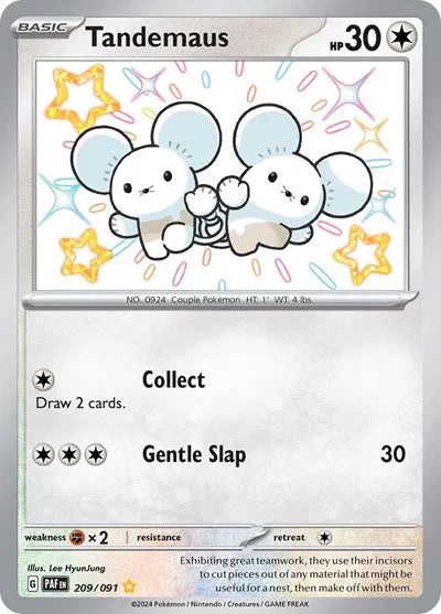 Tandemaus Shiny Rare # 209 - Paldean Fates